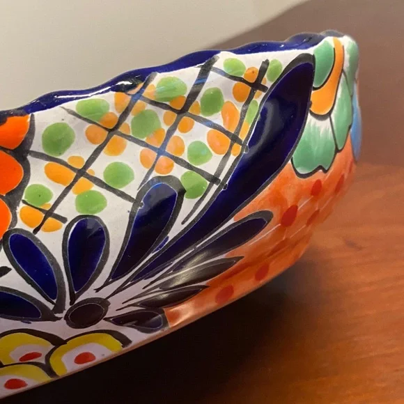 Handmade Mexican Ceramic Decorative Bowl - Picture 10 of 10